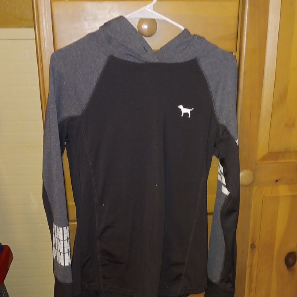 VS PINK Black/ Grey Hoodie